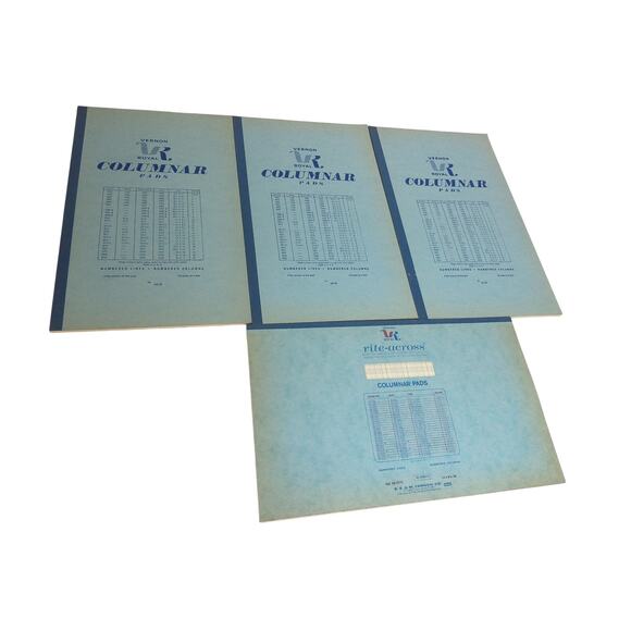 Vintage Vernon Royal Columnar Pads 50 Sheets Each SET OF 4 - Picture 6 of 6